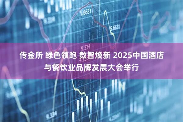 传金所 绿色领跑&#32;数智焕新&#32;2025中国酒店与餐饮业品牌发展大会举行