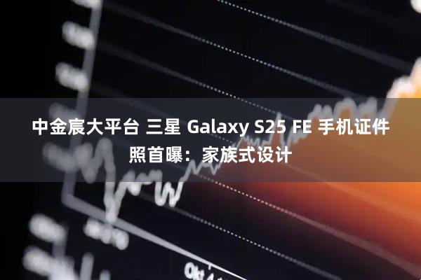 中金宸大平台 三星 Galaxy S25 FE 手机证件照首曝：家族式设计